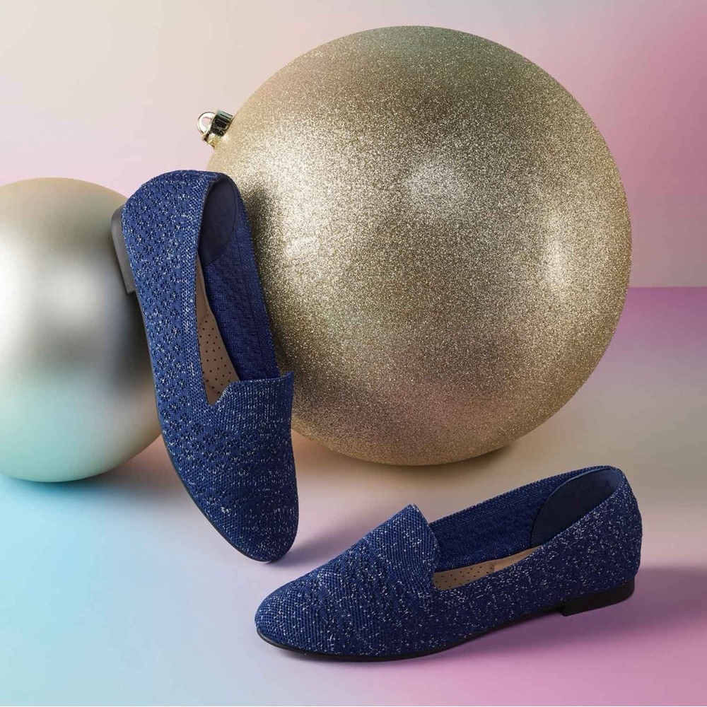 Metallic Knit Loafer
